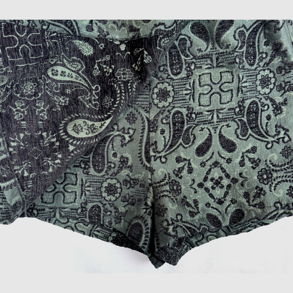 Urban Outfitters Milkmaid Skort Romper Paisley Jacquard Cottagecore Womens L - Picture 9 of 12